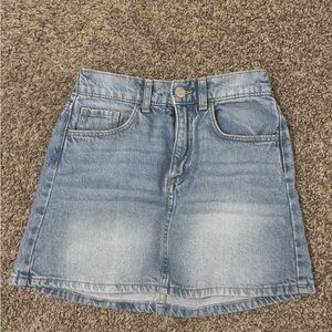 H&M Light Blue Denim Mini Skirt